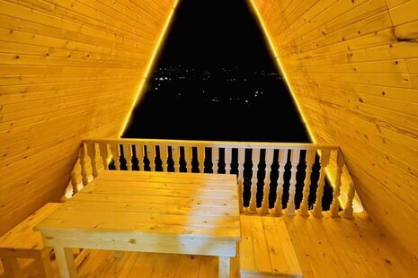 کلبه سوئیسی دوبلکس تکخواب جکوزی دار بهشت پدری (2) در سوادکوه