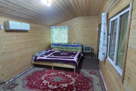 کلبه دوبلکس تکخواب چوبی سامان در ماسال