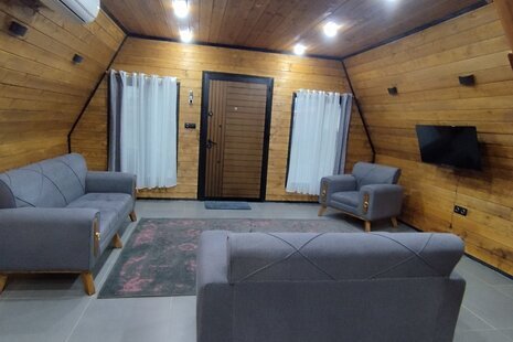 کلبه سوئیسی دوبلکس مبله  دو خواب هیرکان در اسالم