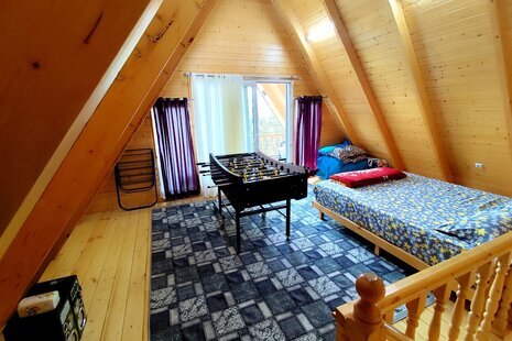 کلبه دوبلکس جکوزی دار تک خواب در سوادکوه