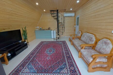 کلبه سوئیسی دوبلکس دوخواب در لنگرود