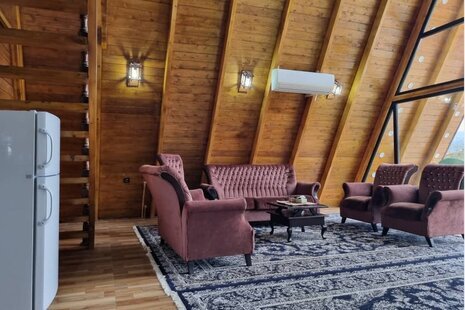 کلبه سوئیسی استخردار 3 خواب وولی تو در شیرگاه