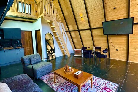 کلبه سوئیسی دوبلکس دوخواب گندم در چمستان (2)