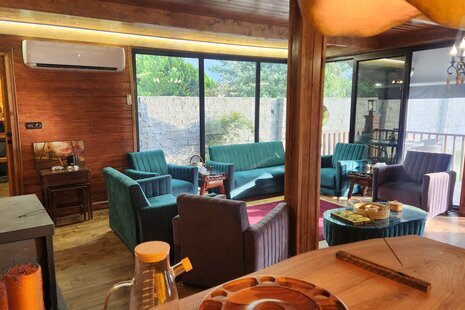 کلبه سوئیسی دوبلکس مبله تک خواب پدرسالار در آمل