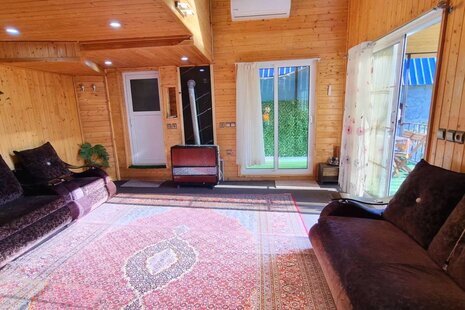کلبه دوبلکس جکوزی دار تک خواب پاییزان در بابل