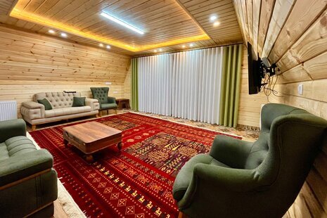 کلبه سوئیسی مبله دوخواب در اسالم