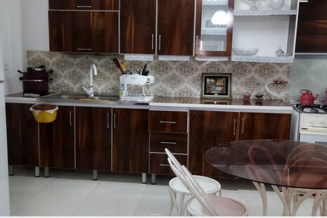 واحد دوخواب مبله در طبقه همکف ویلا دلنوا در کلاردشت