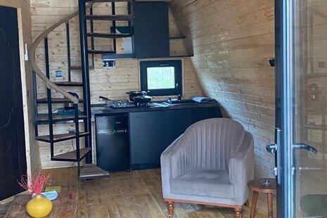 کلبه سوئیسی دوبلکس استخردار تکخواب در رشت