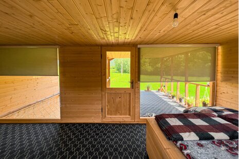 کلبه دوبلکس چوبی جنگلی تکخواب در تالش