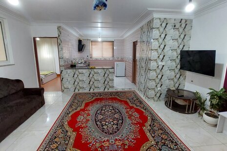 آپارتمان مبله تک خواب تراس دار در ساری
