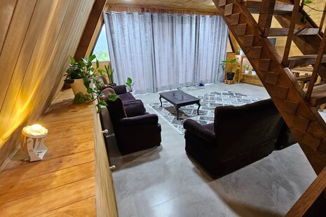 کلبه سوئیسی جکوزی دار تک خواب ترنگ در ماسال