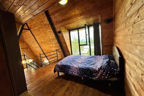 کلبه سوئیسی جکوزی دار دوخواب در سوادکوه