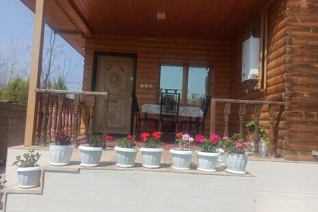 واحد چوبی دوخواب طبقه اول ویلا در ماسال