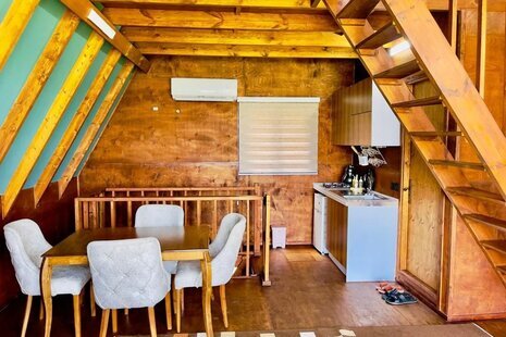 کلبه سوئیسی دوبلکس تک خواب  جکوزی دار شووا 2 در شیرگاه