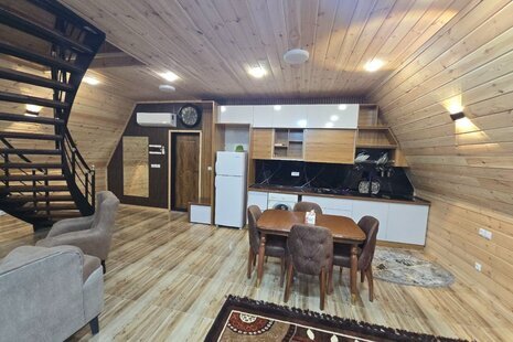 کلبه سوئیسی دوبلکس دوخواب لاکچری شالیزار در پره سر