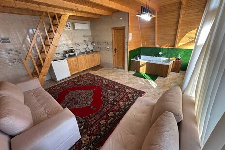 کلبه دوبلکس جکوزی دار تکخواب آریا در بابل