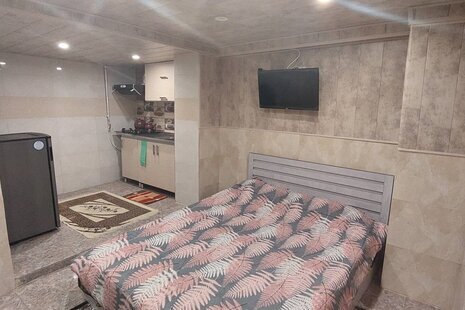 واحد تکخواب مبله جکوزی دار زمرد 14 در هتل آپارتمان بابلسر