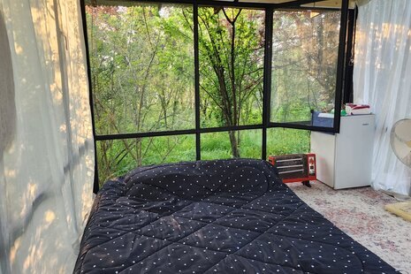 کلبه شیشه ای 19 متری در رشت