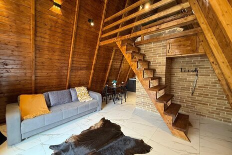 کلبه سوئیسی دوبلکس تکخواب 4 در شیرگاه