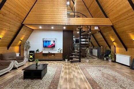 کلبه دوبلکس سوئیسی دوخواب تی تی در ماسال