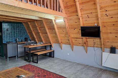 کلبه سوئیسی دوبلکس استخردار دوخواب در سرخرود