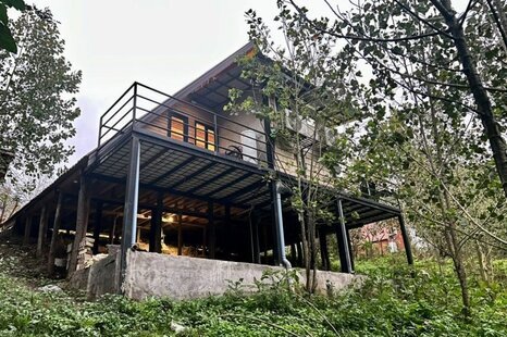 کلبه سوئیسی دوبلکس تکخواب کچاکومه واحد دل کومه در رشت