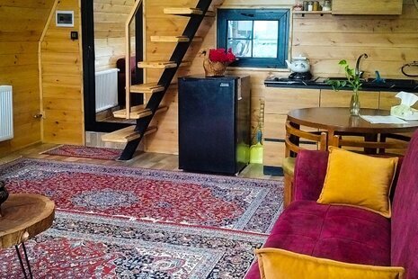 کلبه سوئیسی تک خواب رویایی اَبرا در لنگرود