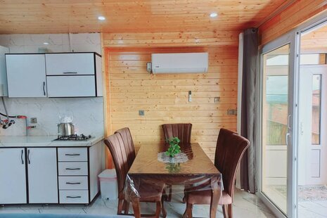 کلبه چوبی مبله تکخواب آوای نجیب در شیرگاه