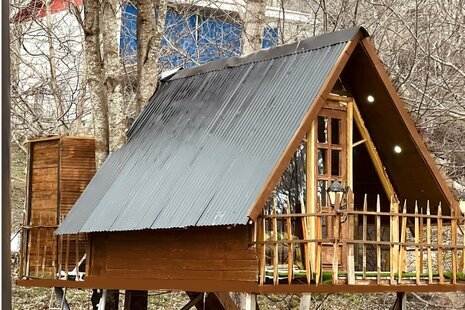 کلبه درختی مبله در سوادکوه