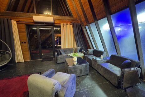 کلبه سوئیسی استخردار دو خواب آرزو در چالوس