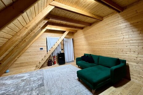 کلبه سوئیسی دوبلکس تکخواب کچاکومه واحد جان کومه در رشت