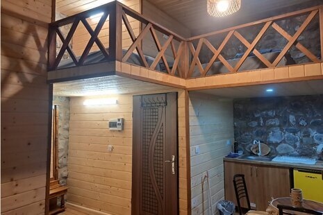 کلبه چوبی دوبلکس آرام در فشم