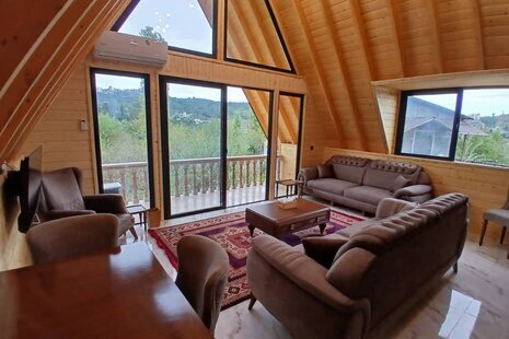 کلبه سوئیسی دوبلکس مبله دوخواب افرا در رامسر