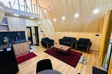 کلبه چوبی تکخواب جکوزی دار گلستان مهر 2 در سرخرود