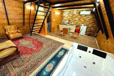 کلبه سوئیسی مبله امیر جکوزی دار در بابل