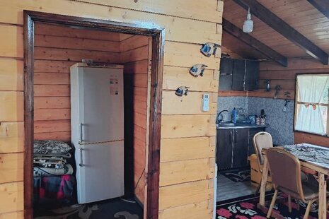 کلبه چوبی تکخواب جکوزی آرامش در سوادکوه