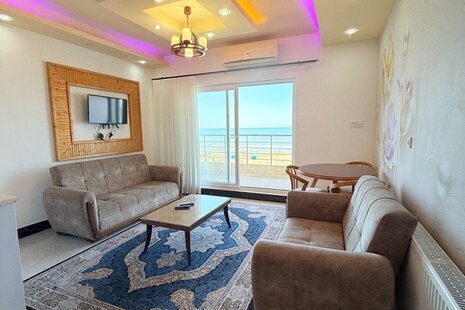 واحد تکخواب رو به دریا در هتل آپارتمان بابلسر