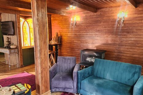 کلبه سوئیسی دوبلکس مبله تک خواب پدرسالار در آمل