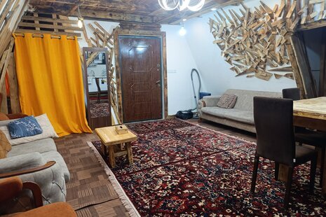 کلبه سوئیسی دوبلکس تک خواب L قرمز در دیلمان