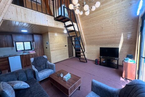 کلبه سوئیسی استخردار دوخواب در سرخرود