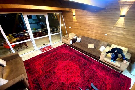 کلبه سوئیسی دوبلکس مبله تکخواب آرامش درشیرگاه