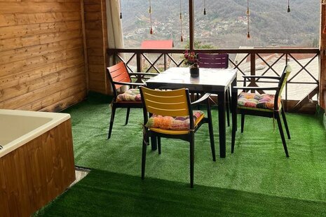 ویلا تکخواب مبله چوبی لاله در سوادکوه