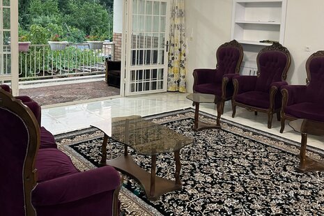 ویلا دو خواب مبله در باغ بهادران