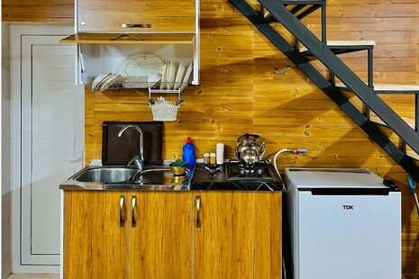 کلبه دوبلکس سوئیسی  چوبی بهشت پدری در سوادکوه