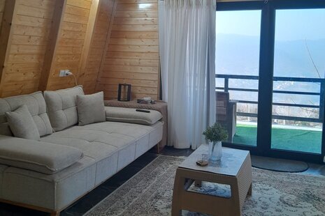 کلبه سوئدی دوبلکس تکخواب باغ پدری در سوادکوه