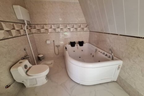 کلبه سوئیسی مبله دوخواب سبز در پل سفید