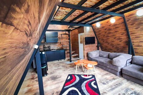 کلبه سوئیسی دوبلکس تک خواب فوکا در رشت