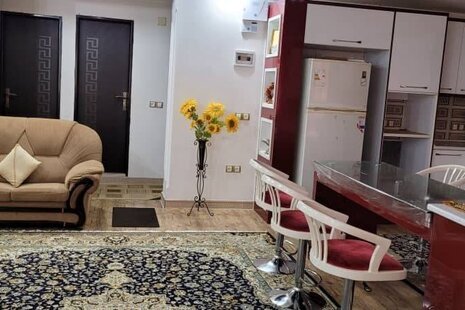 واحد مبله دوخواب در طبقه همکف ویلا شمشاد در ماسال