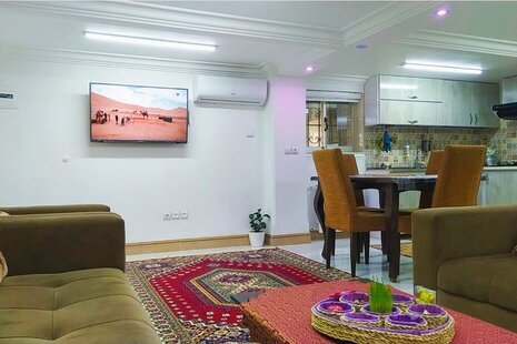 واحد دوخواب در طبقه همکف ویلا در رامسر