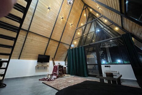 کلبه سوئیسی دوبلکس تکخواب آریمان در رستم آباد